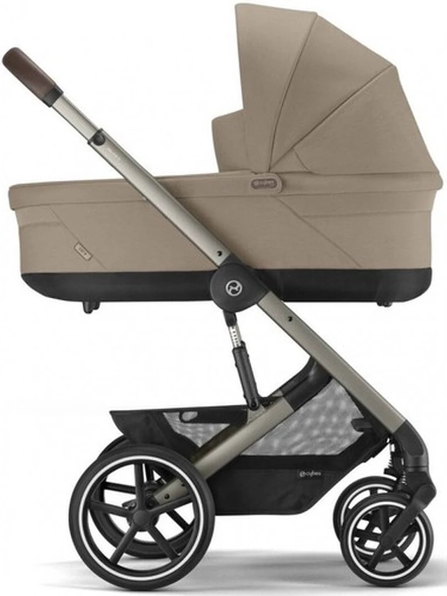 Коляска 2 в 1 Cybex Balios S Lux с дождевиком Almond Beige