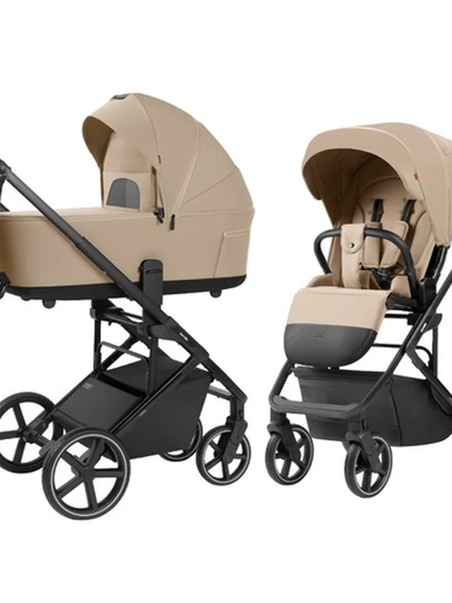 Коляска 2 в 1 Carrello Alfa  Natural Beige (Бежевый)