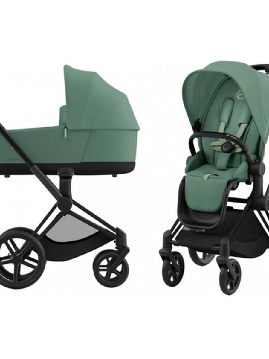 Cybex Priam 4.0 коляска 2 в 1 Leaf Green шасси Matt Black