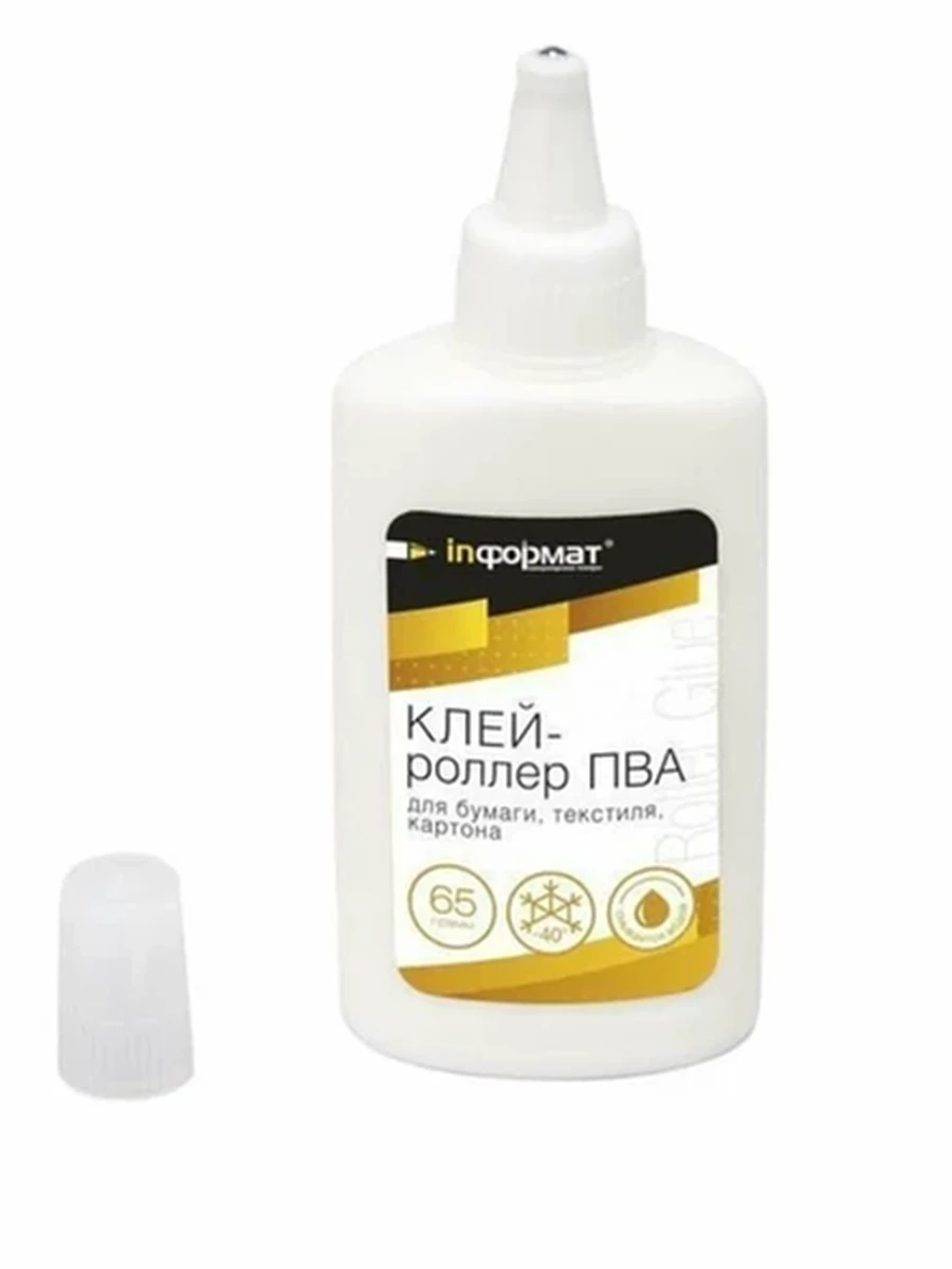 Клей ПВА INFORMAT 65 г с дозатор. Универс