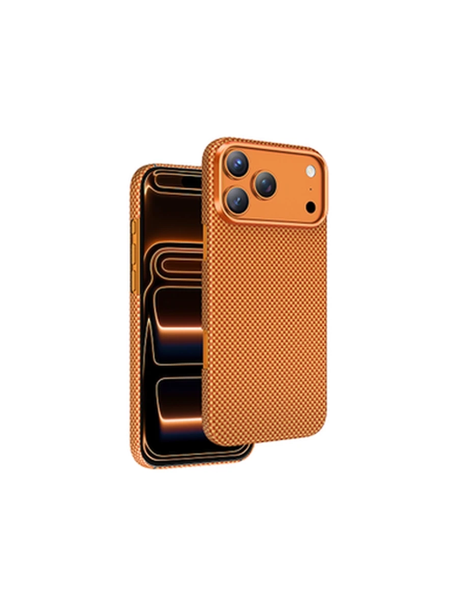 Чехлы KEEPHONE KP-MC0209 KEVLAR NORRA MagSafe Iphone 17Pro (Coral Orange Plain)