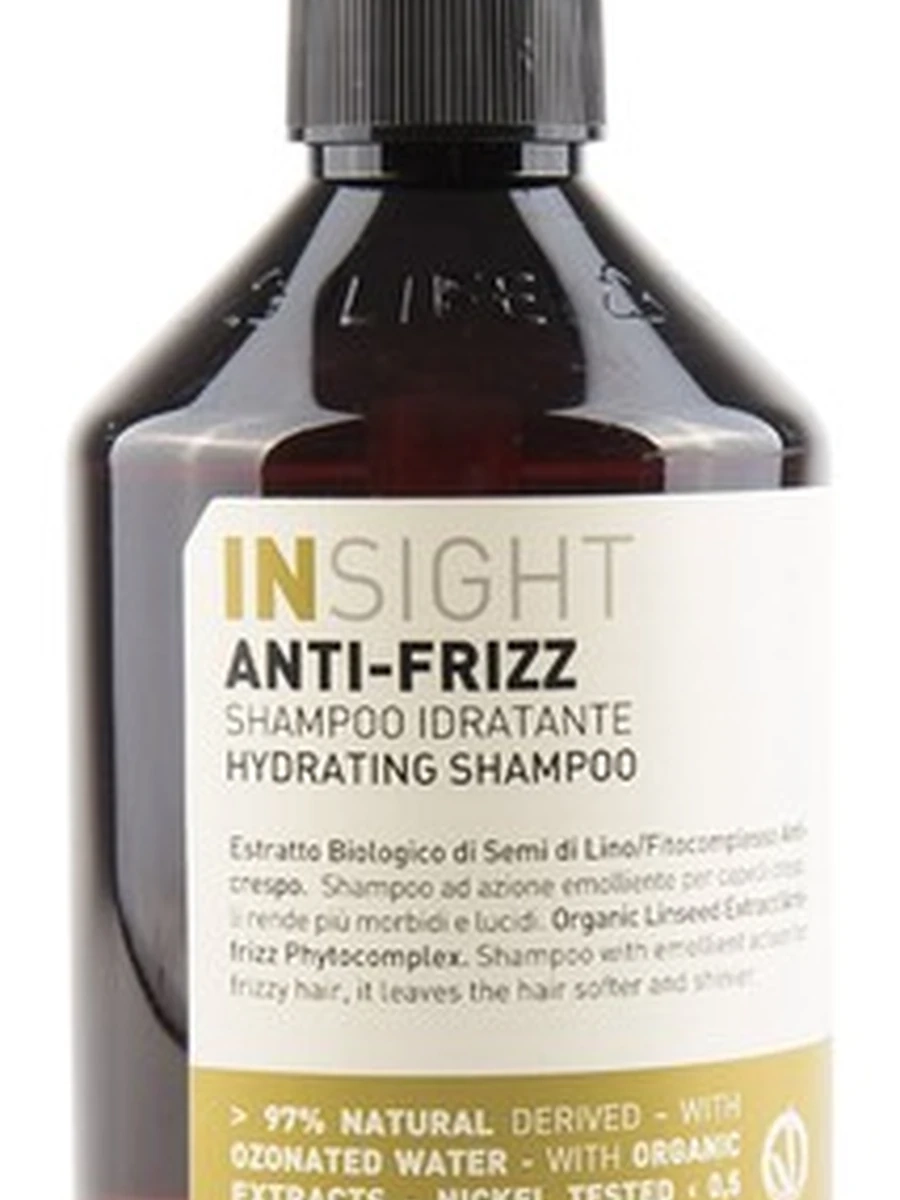 Insight anti frizz hydrating lip oil shampoo 400 ml разглаживающий шампунь для непослушных волос