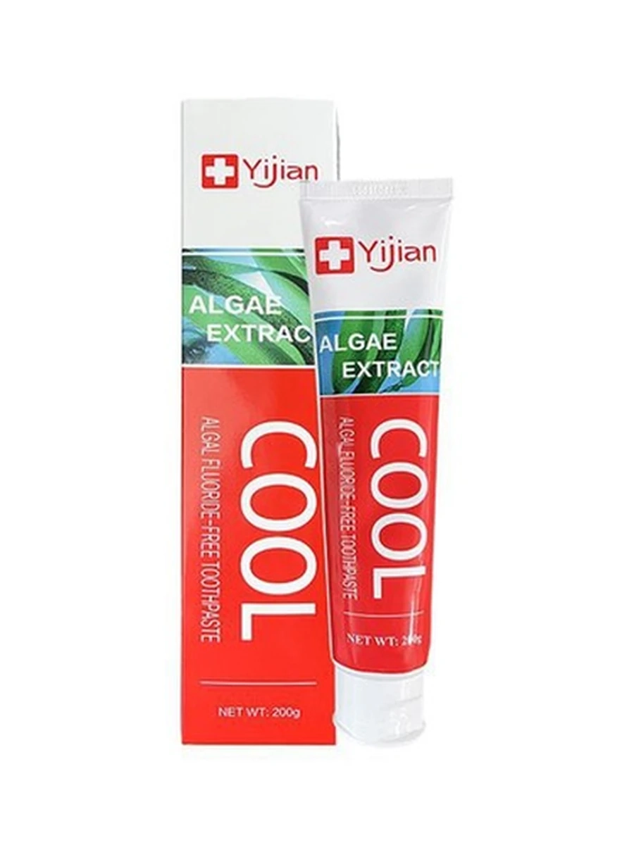 YIJIAN COOL Algae Extract — зубная паста с экстрактом водорослей, без фтора