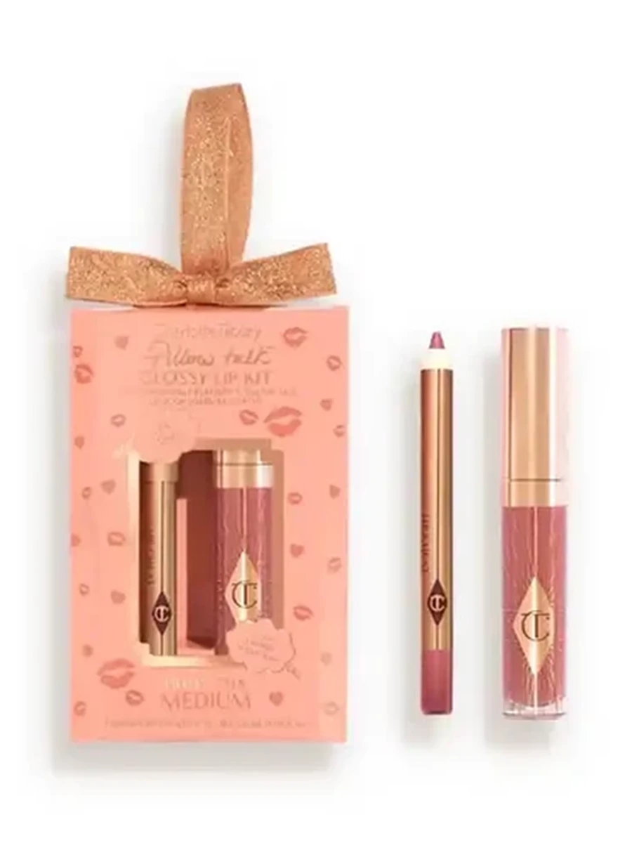 Charlotte Tilbury Glossy Lip Kit Pillow Talk Medium