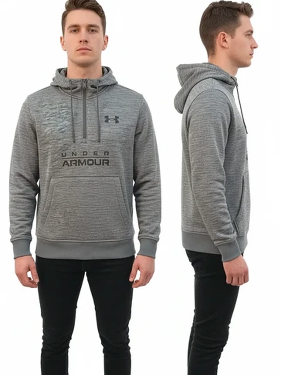 Мужская спортивная толстовка худи Under Armour с капюшоном и карманом