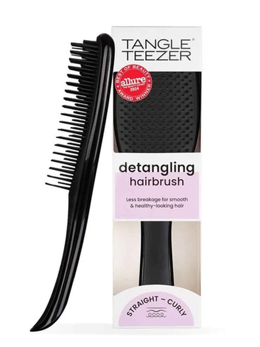 Tangle Teezer Detangling Mini Hairbrush Straight & Curly Liquorice Black