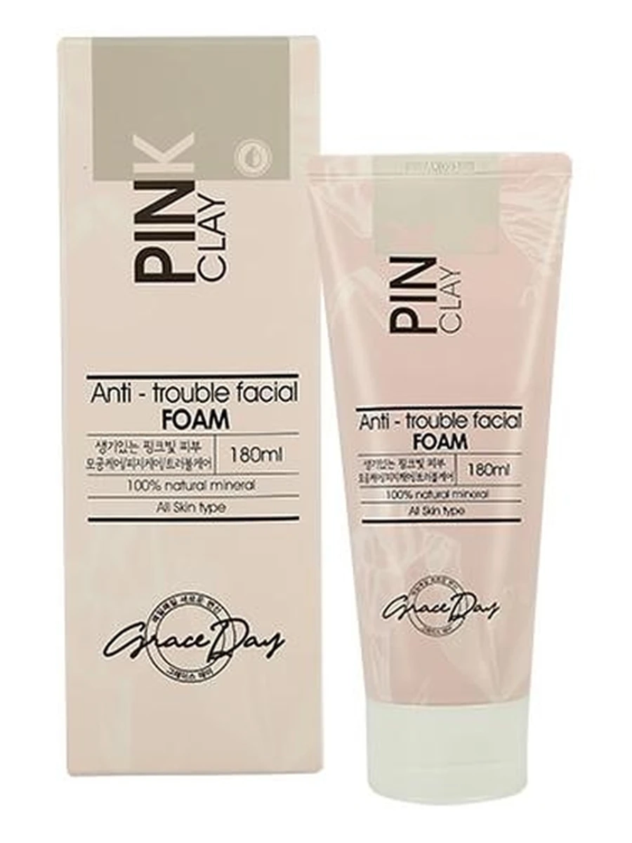 ПЕНКА ДЛЯ УМЫВАНИЯ `GRACE DAY` С РОЗОВОЙ ГЛИНОЙ 180 МЛ