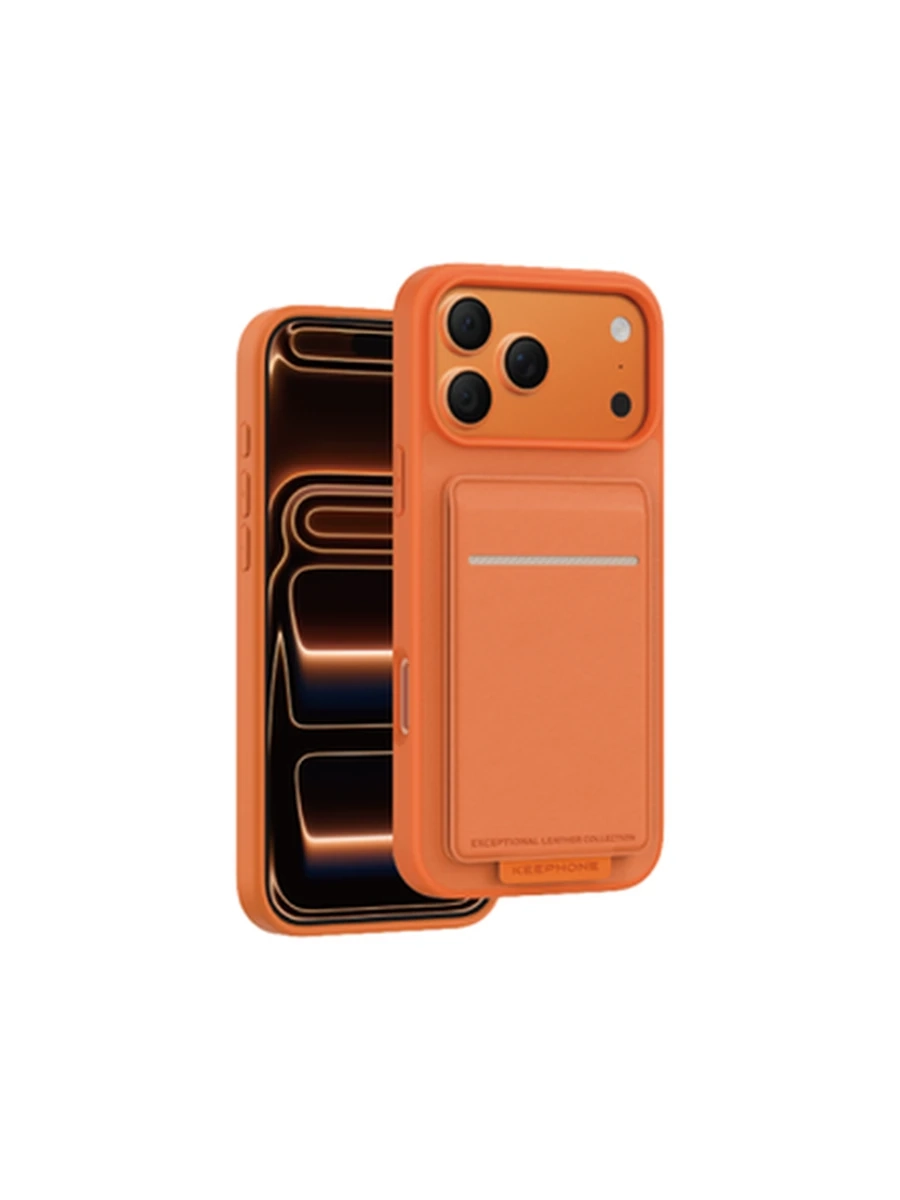 Чехлы KEEPHONE KP MC0229 SUEDEA MagSafe Iphone 17Pro (Cosmic Orange)