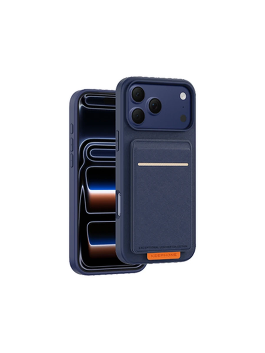 Чехлы KEEPHONE KP MC0229 SUEDEA MagSafe Iphone 17Pro (Deep Blue)