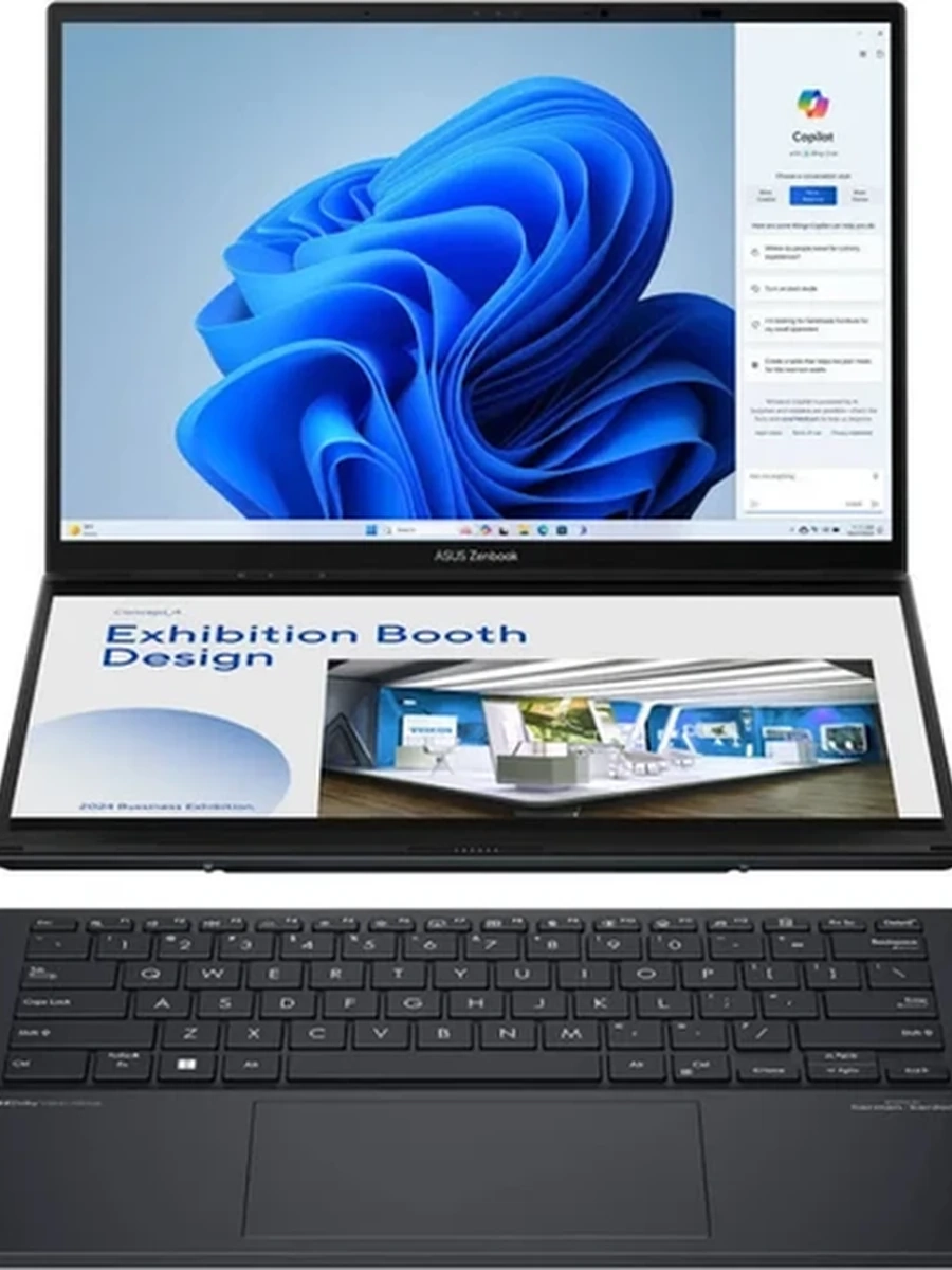 Ноутбук Asus Zenbook 14 [14"], (Intel Core Ultra 9 285H 16/16, 5.40ГГц, 24МБ, 3нм), 32ГБ DDR5, 1000ГБ NVME, 14" OLED 1920x1200, WIN11, Серый