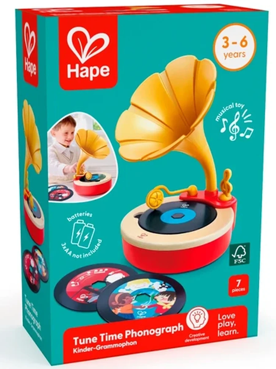 HAPE Игрушка "Волшебный звук" Граммофон