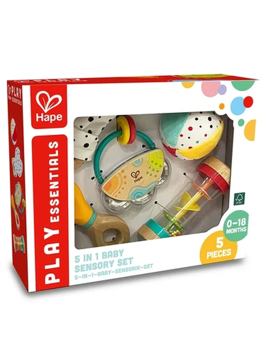HAPE Игровой набор погремушек "Малышам" 5 предметов