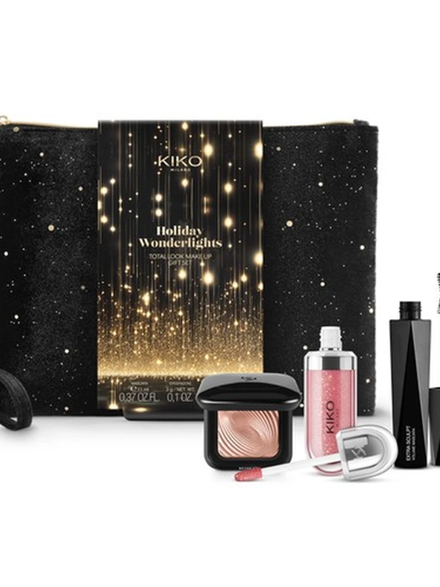 Kiko Milano holiday wonderlights total look make up gift mini set