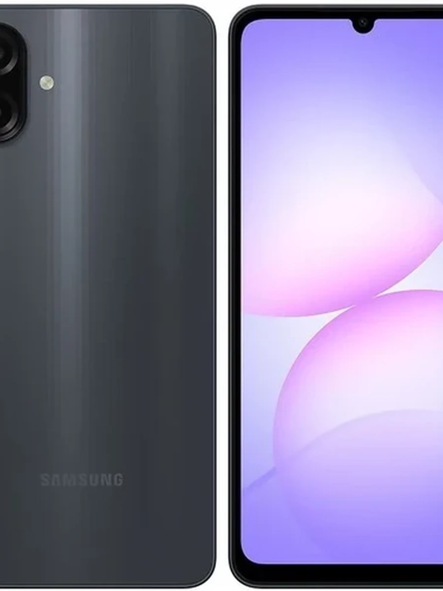 Смартфон Samsung Galaxy A07 4/64Gb [6,7"/LTE/Cam50Mpx+2Mpx/5000mAh/Black] CAU