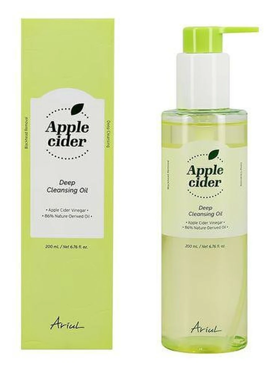 ГИДРОФИЛЬНОЕ МАСЛО APPLE CIDER DEEP CLEANSING OIL 200ML (ARIUL)