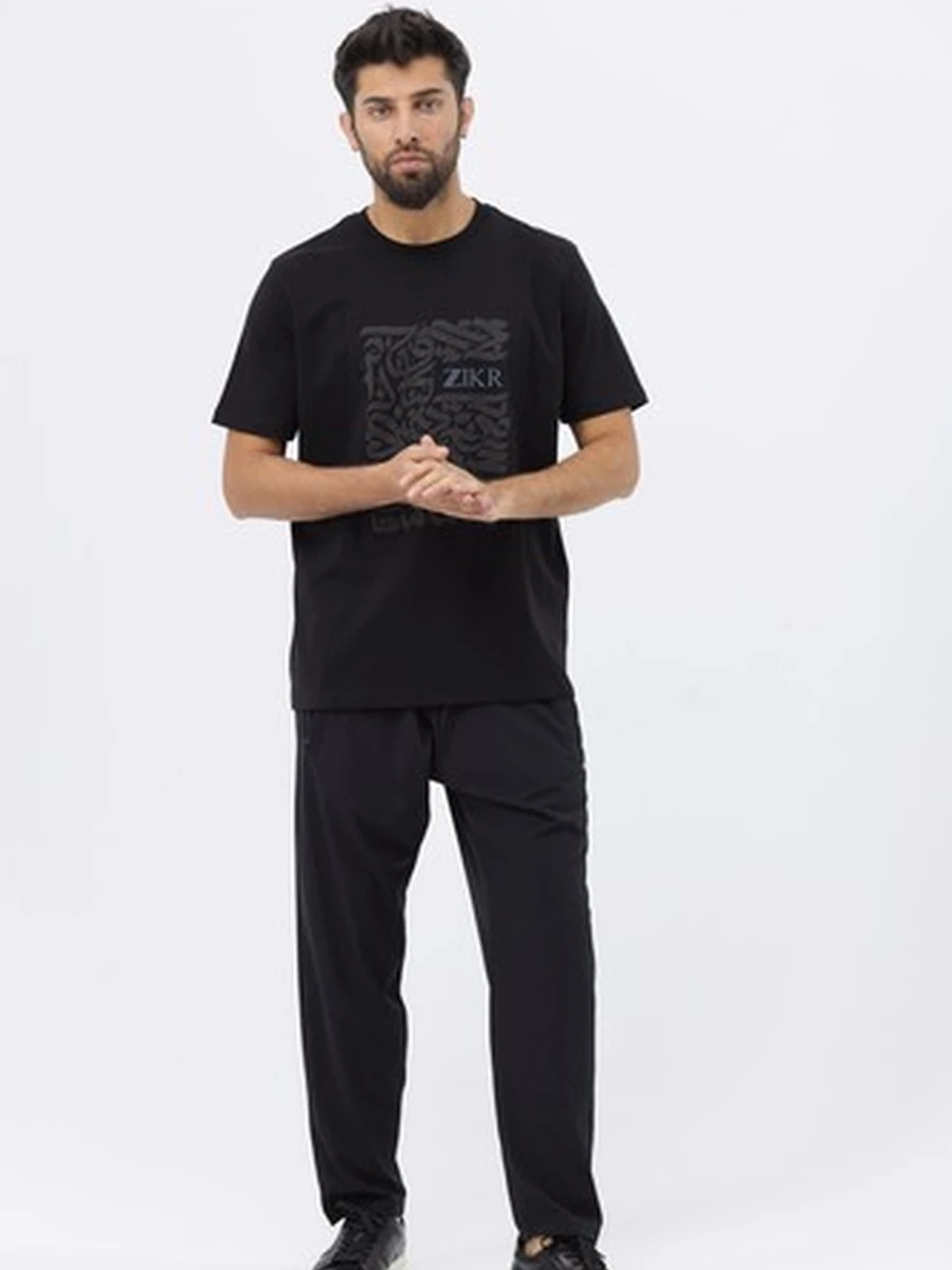 6776 Футболка ZIKR Black/Black (46-S)