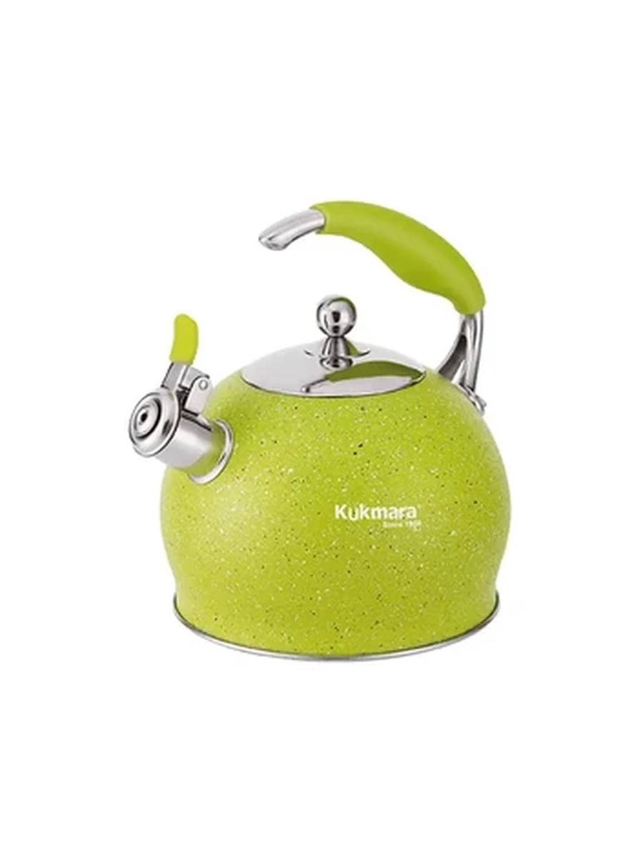 Чайник Kukmara из нержавеющей стали, со свистком, 3 л, «Lime»
