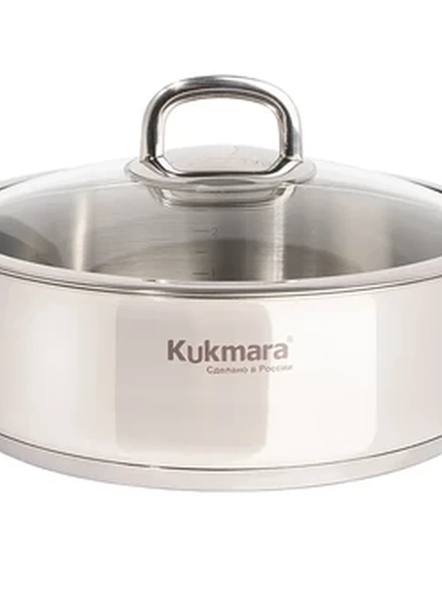 Сотейник Kukmara линии SAFIA 4,8л.д.28см, со стекл.крышкой