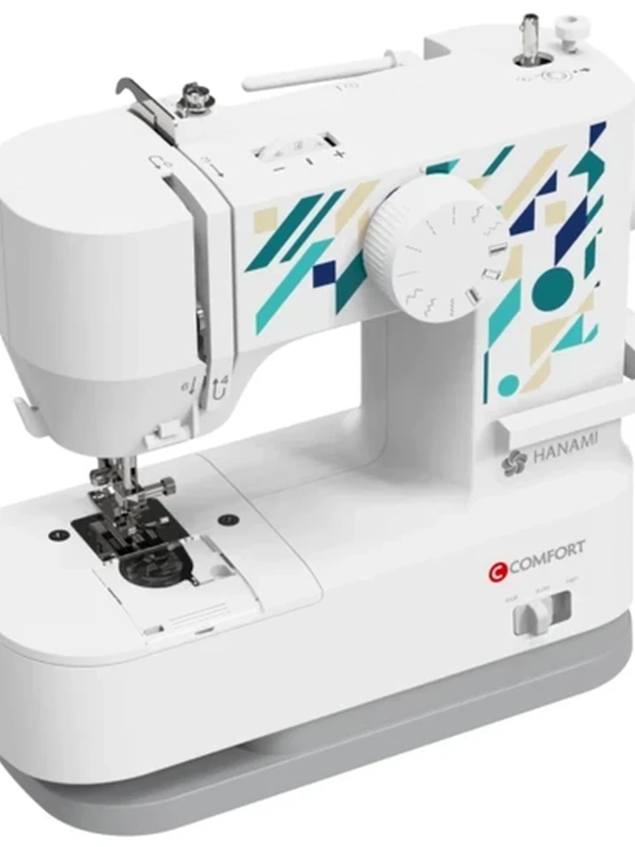 Швейная машина Comfort 23 mini [электромеханическая, челнок - горизонтальный, швейных операций - 12, петля - полуавтомат]