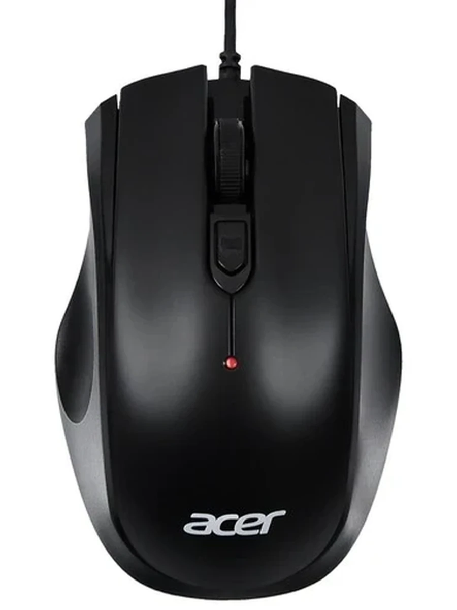 Мышь проводная Acer OMW020 черный оптическая (1600dpi) USB (4but)