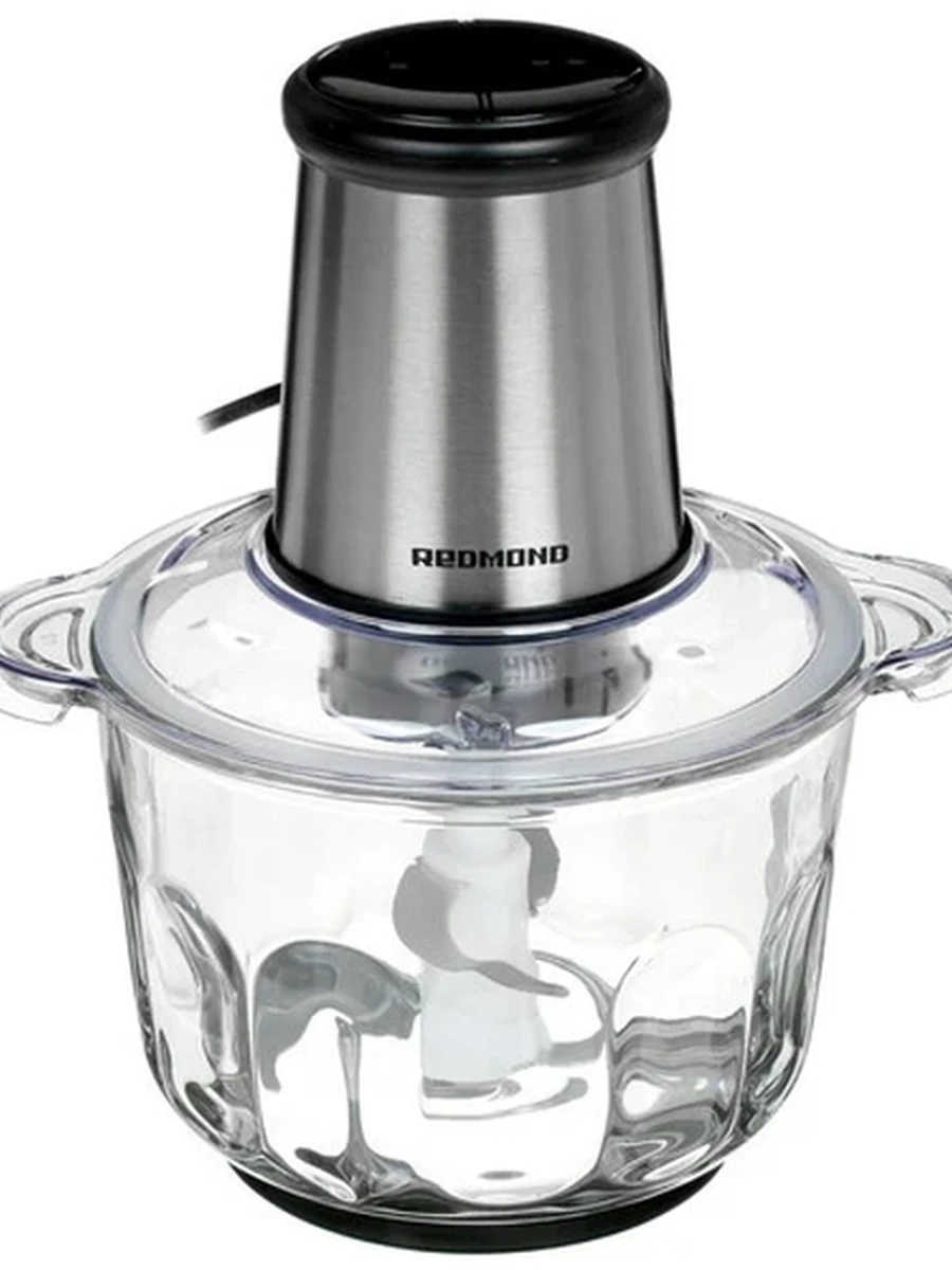 Измельчитель REDMOND RCR-3824 [650 Вт, скоростей - 2, корпус - металл, импульсный режим, серебристый]