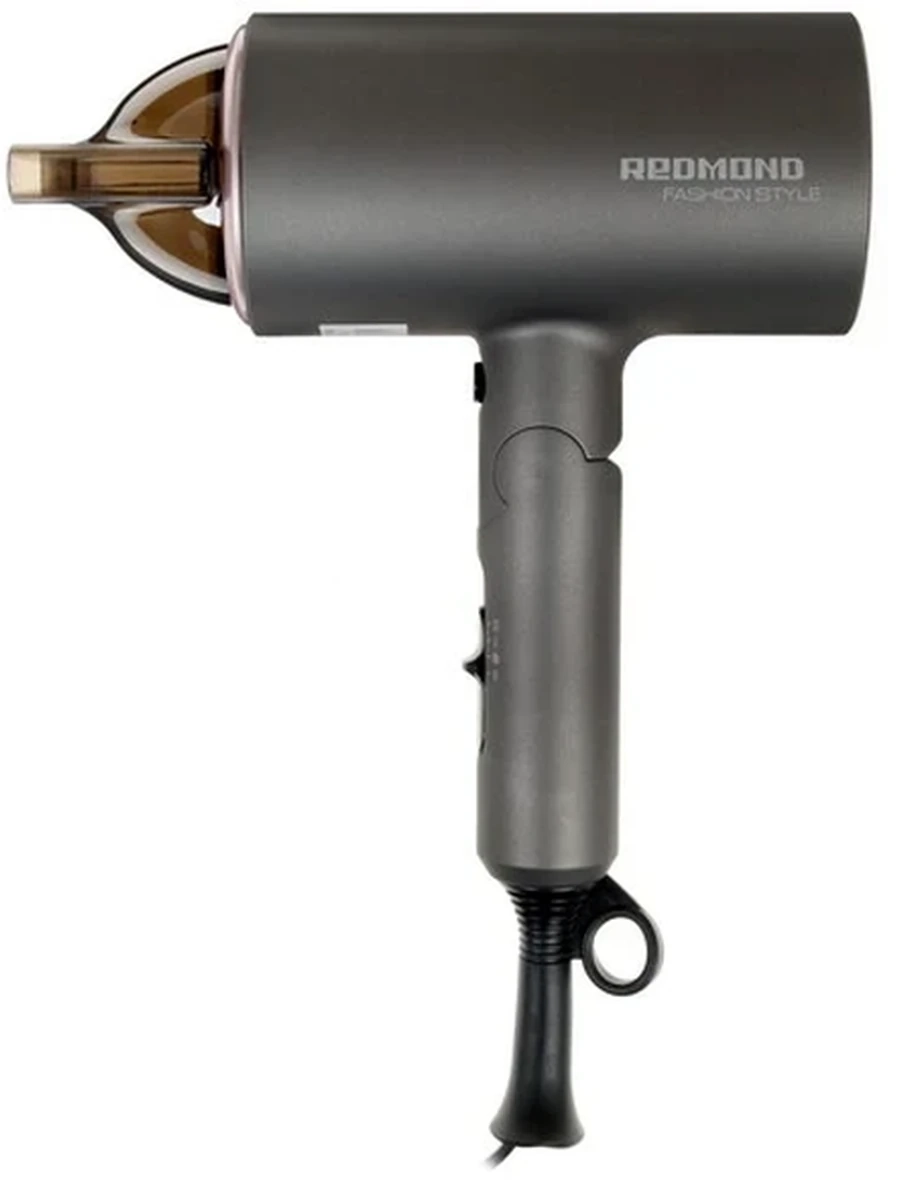 Фен Redmond RF-534 серый/розовый [компактный, 1600 Вт,без ионизации]