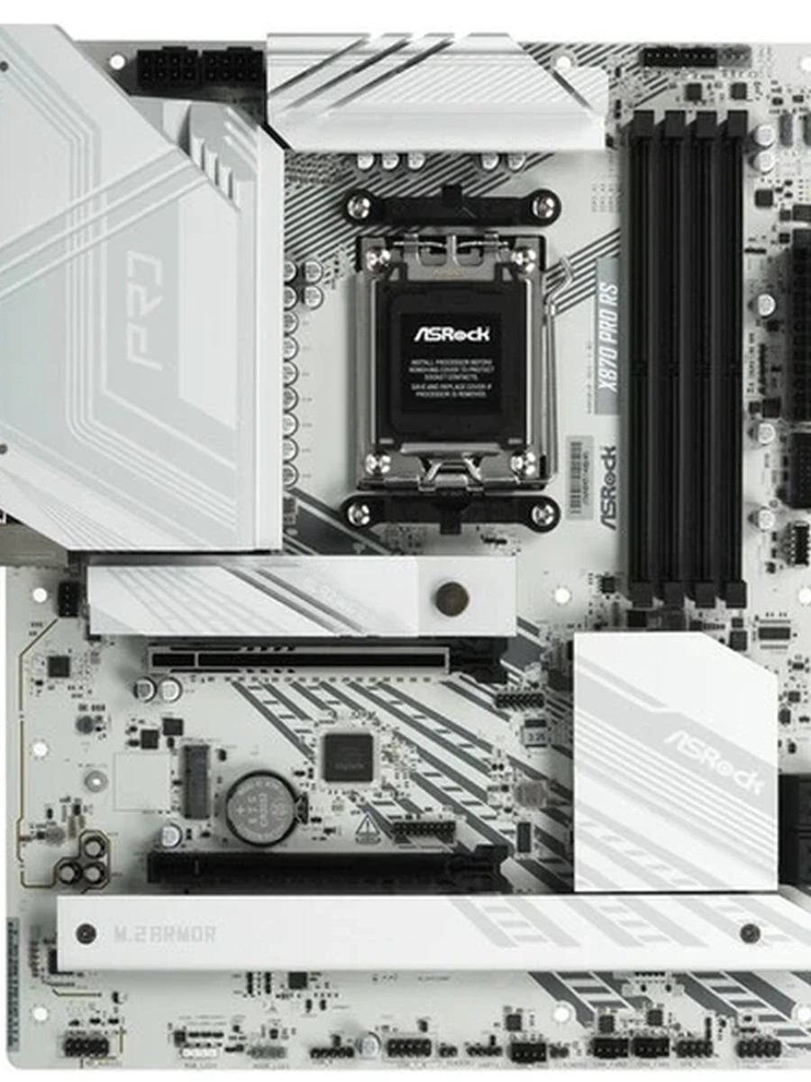 Плата ASRock AM5 X870 PRO RS 4xDDR5 4xSATA3 3xM.2 1xHDMI 2xType-C ATX