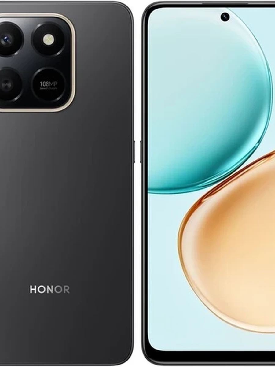 Смартфон Honor X7d 8/256Gb [6,77"/LTE/NFC/108+2 Mpx/6500mAh/Velvet Black]
