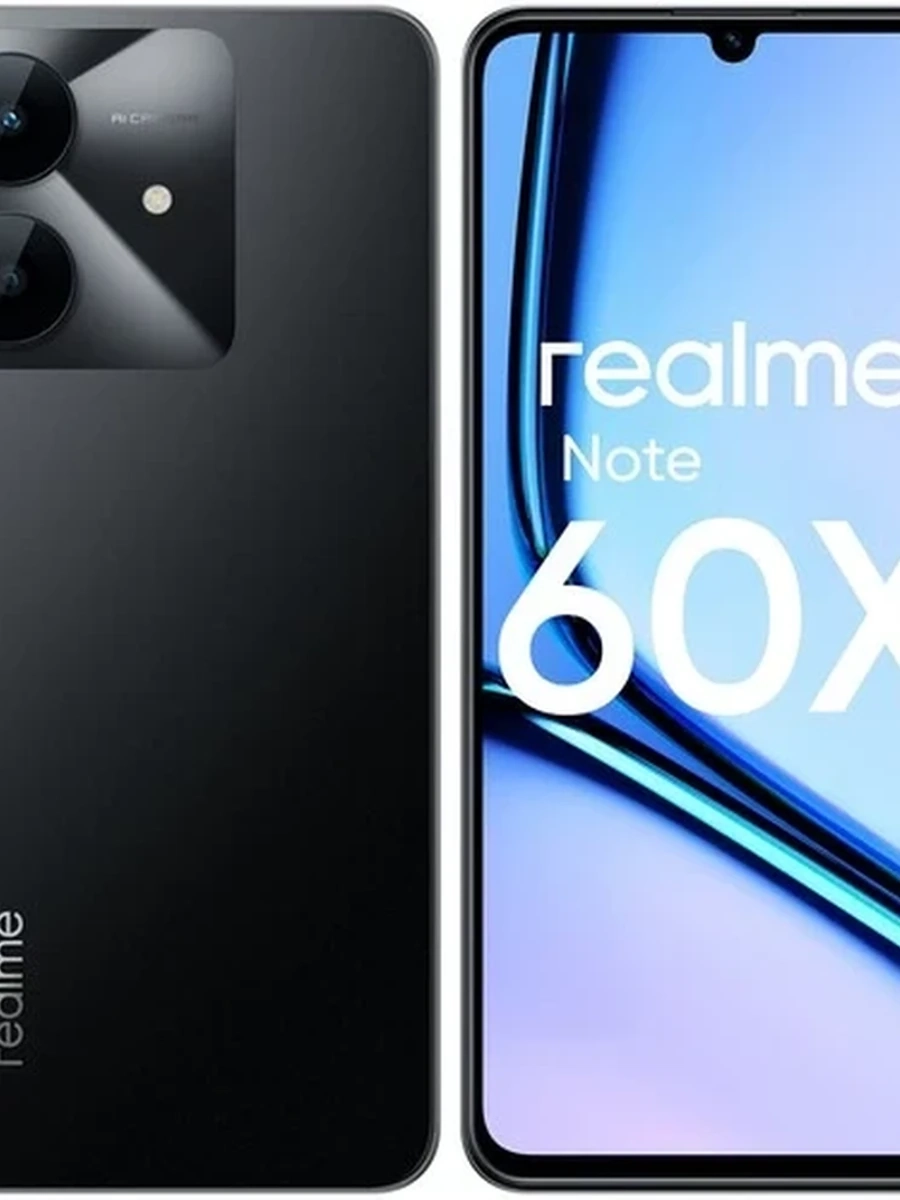 Смартфон realme Note 60x 4/128Gb [6.7"/LTE/Cam 8Mpx/5000mAh/Черный]