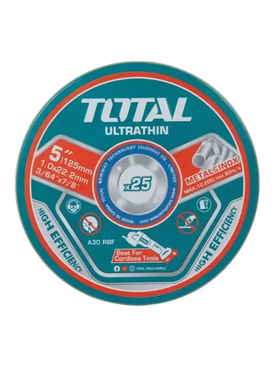 ДИСК ОТРЕЗНОЙ TOTAL METAL D125 TAC21012525 1ШТ