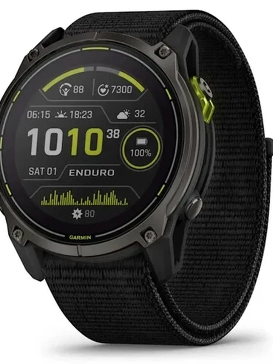 Смарт-часы Garmin Enduro 3 карбоново-серый, черный 51мм