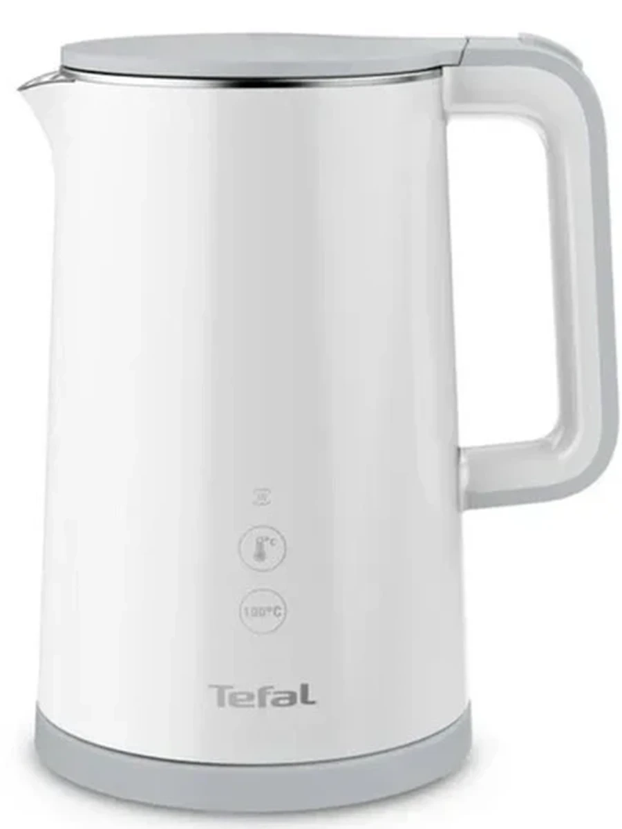 Электрочайник Tefal Sense KO693110 [Пластик, 1.5 л, 1800 Вт, фильтр, скрытый нагревательный элемент, двойные стенки, белый]