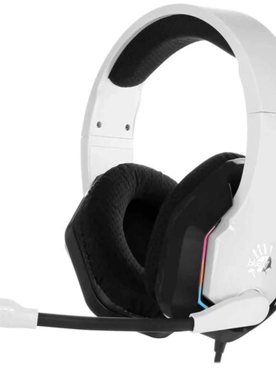 Наушники проводные A4Tech Bloody G260p [7.1, 50mm, USB+3.5] White