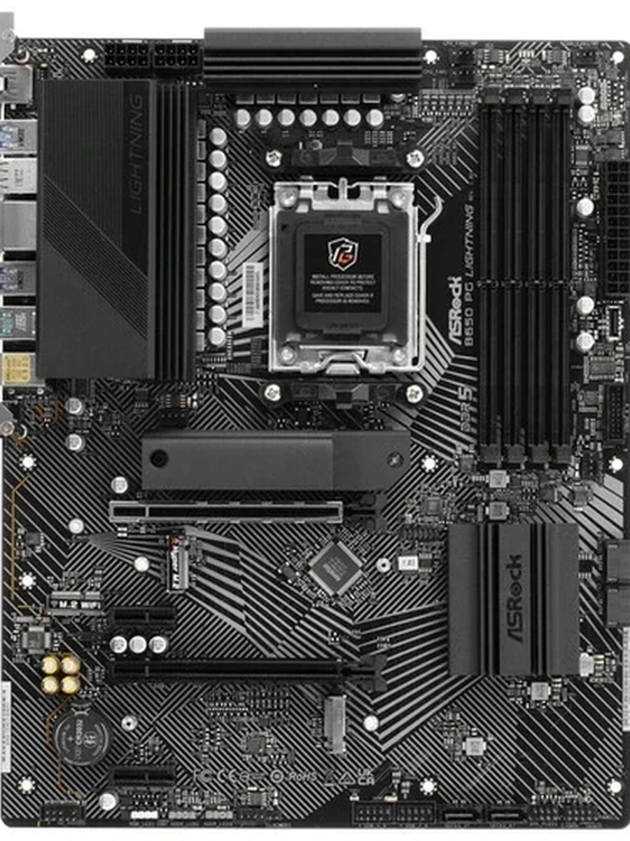 Плата ASRock AM5 B650 B650 PG Lightning 4xDDR5 2xPCI-Ex16 HDMI SATA3 3xM2 USB3.2 Gen2x2 Type-C ATX