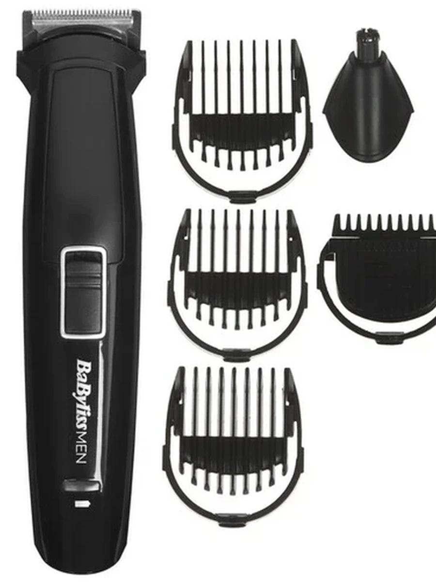 Триммер BaByliss MT725E черный [длина стрижки до 8 мм, насадок - 6 шт, питание - от аккумулятора]