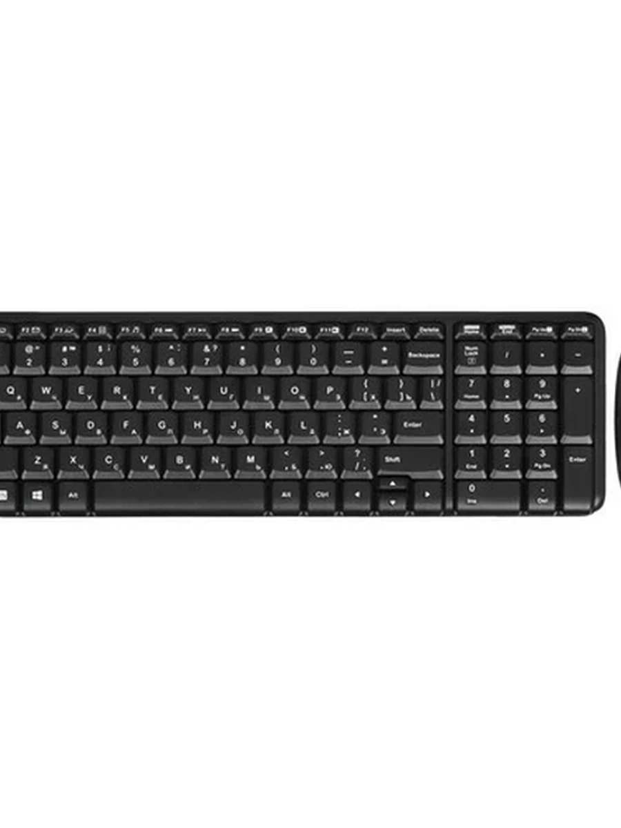 Клавиатура+мышь беспроводная Logitech Combo MK220 Black (920-003236) UV PRINT - CN