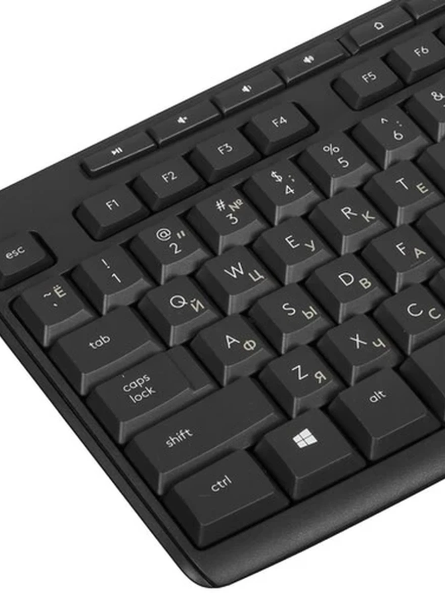 Клавиатура+мышь беспроводная Logitech Combo MK295 Black (920-009813) - CN