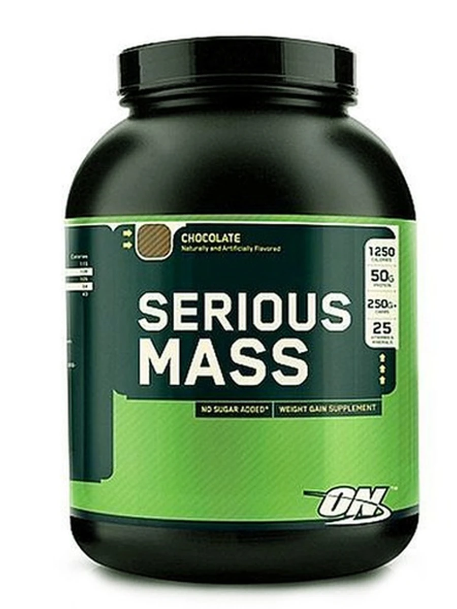 Гейнер + креатин. Mass Serious, ON , 2,7кг 8порц.  банка