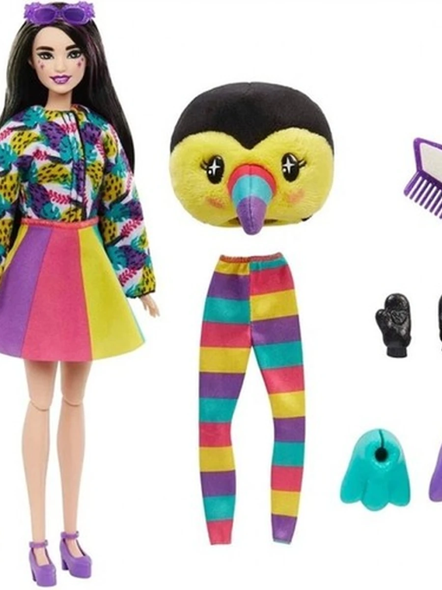 Кукла Друзья из джунглей Тукан Barbie Cutie Reveal Jungle