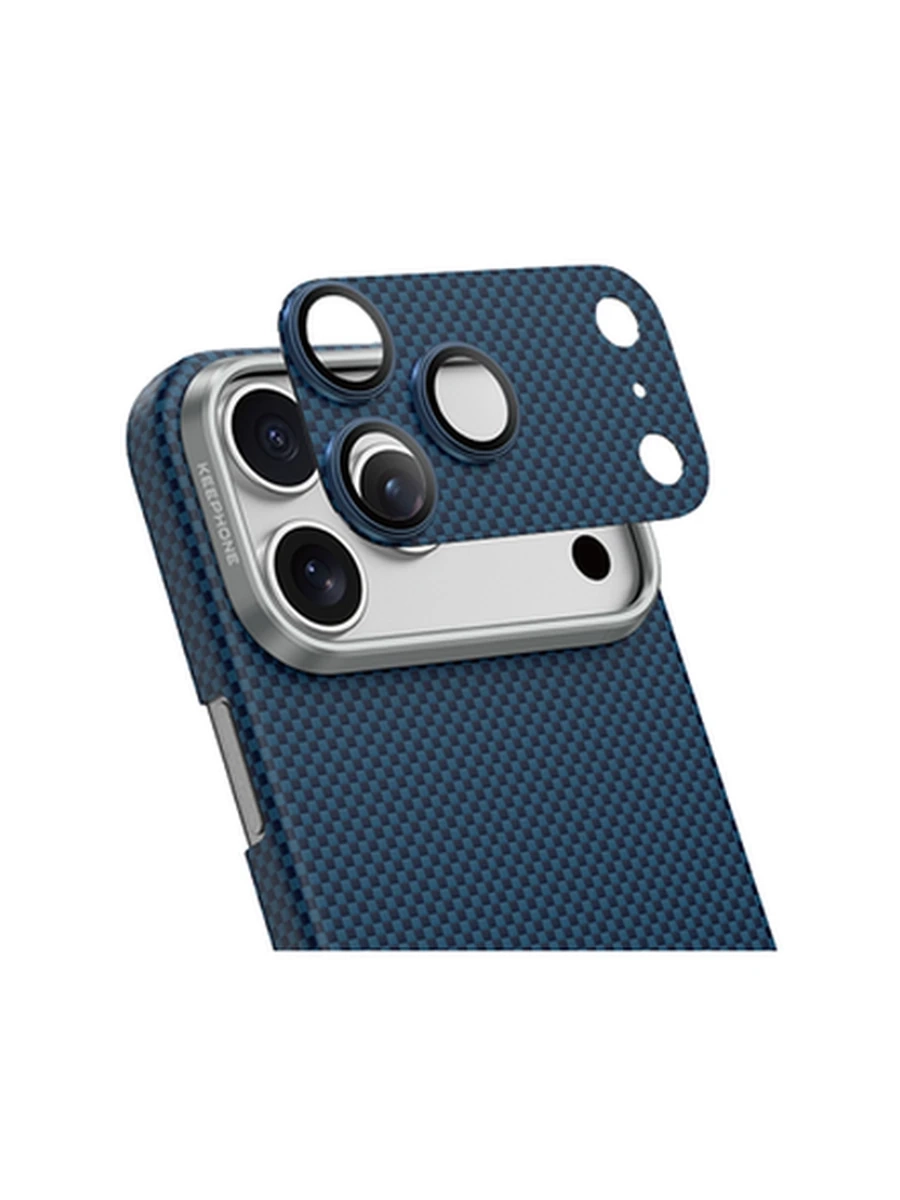 Защитное стекло на Камеру KEEPHONE KP-SPL021 KEVLAR LENS iP 17 Pro Max (Blue)