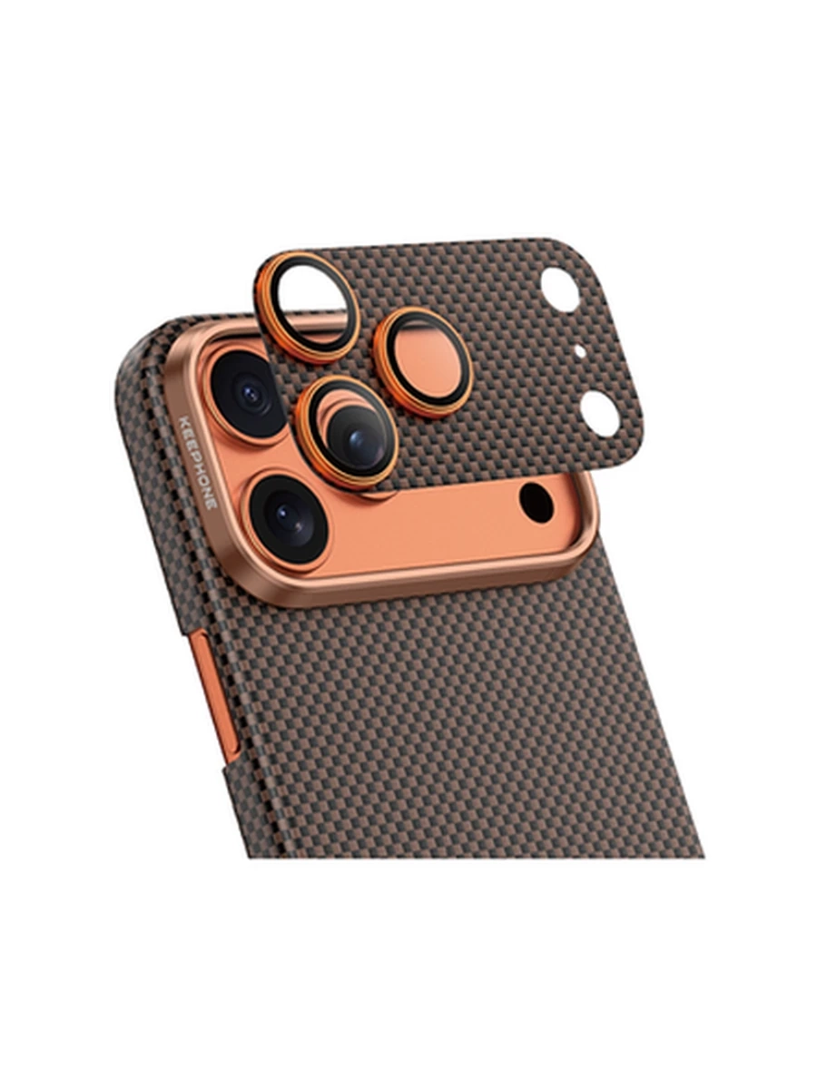 Защитное стекло на Камеру KEEPHONE KP-SPL021 KEVLAR LENS iP 17 Pro Max (Desert Black)