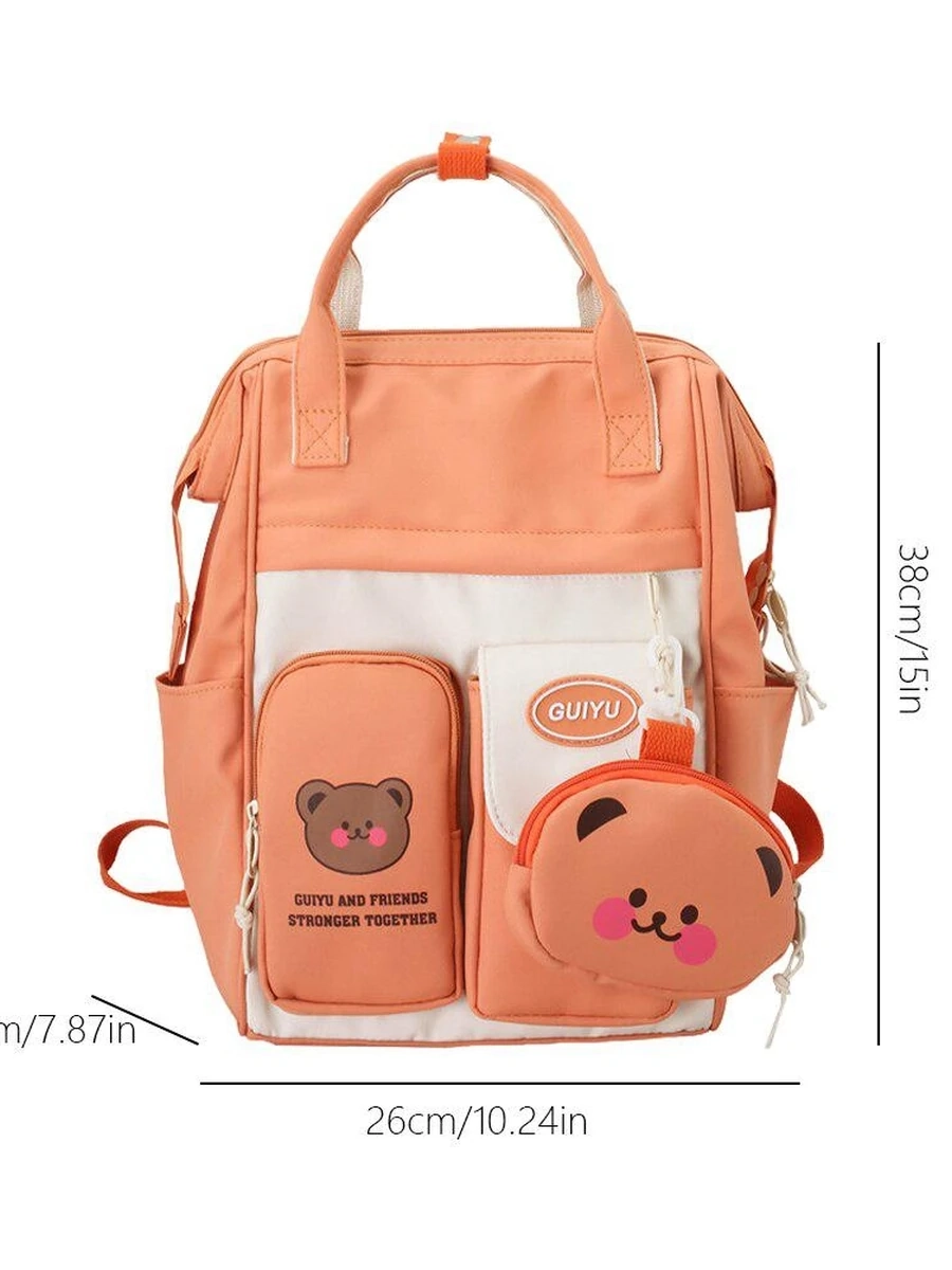 Женский рюкзак для ноутбука в японском стиле, школьные сумки с кошельком для девочек-подростков, милый студенческий Детский рюкзак для книг для колледжа