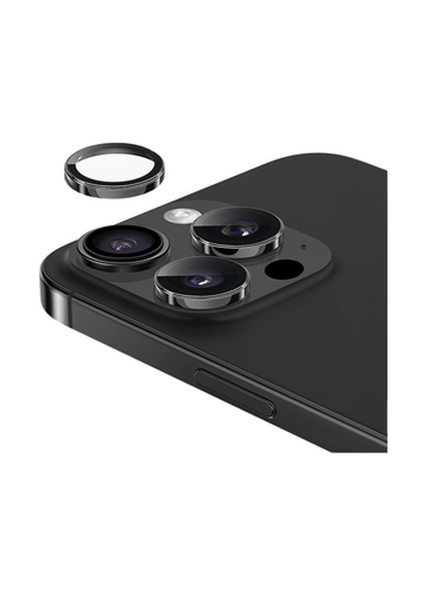 Защитное стекло на Камеру KEEPHONE KP-SPL 012 SAPPHIRE PVD Iphone 16Pro/16Pro Max (Black)