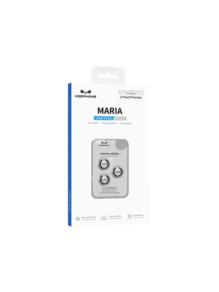 Защитное стекло на Камеру KEEPHONE KP-SPL009 MARIA phone iP17 Pro/17 Pro Max (Silver)