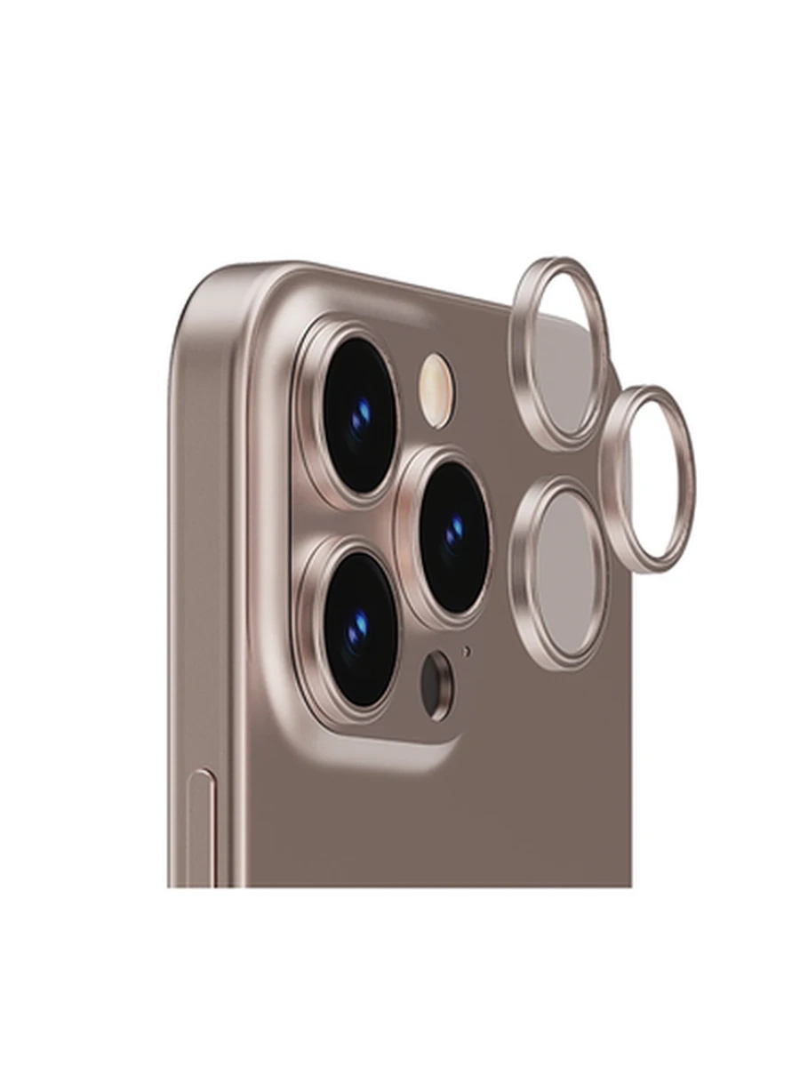 Защитное стекло на Камеру KEEPHONE KP-SPL008 CALVIN  CAMERA LENSIphone 16Pro/16Pro M (DESERT TITANI)