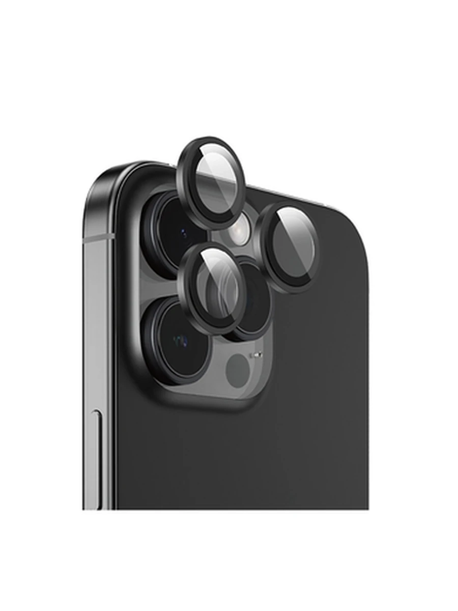 Защитное стекло на Камеру KEEPHONE KP-SPL008 CALVIN  CAMERA LENSIphone 16Pro/16Pro M (BLACK TITANIU)