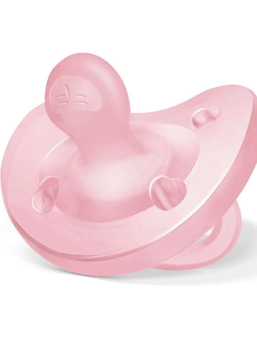 7308711 Пустышка PHYSIOFORMA SOFT pink, 6-16 мес, 2 шт