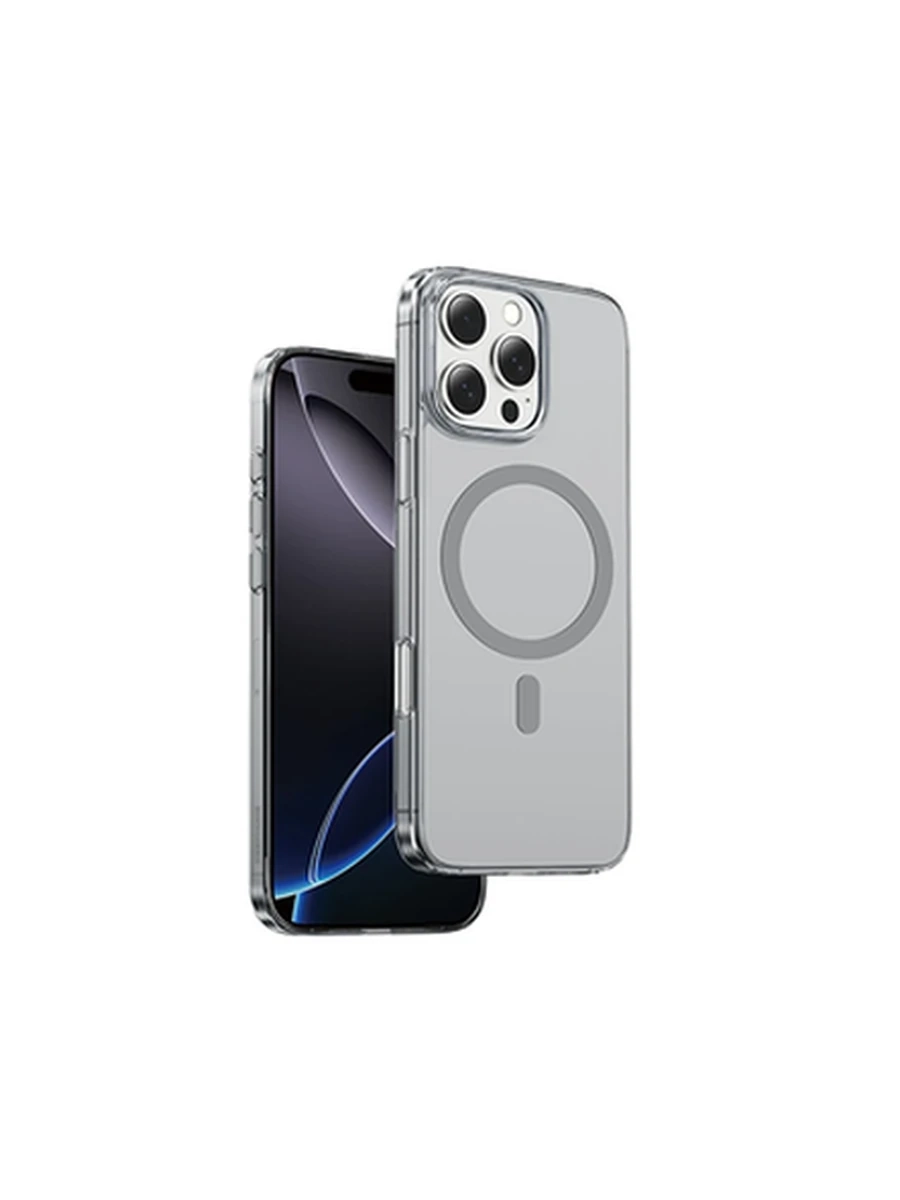 Чехлы KEEPHONE KP-MC0123 X-CRYSTAL MAGSNAP MagSafe Iphone 15Pro (TITANIUM GREY)