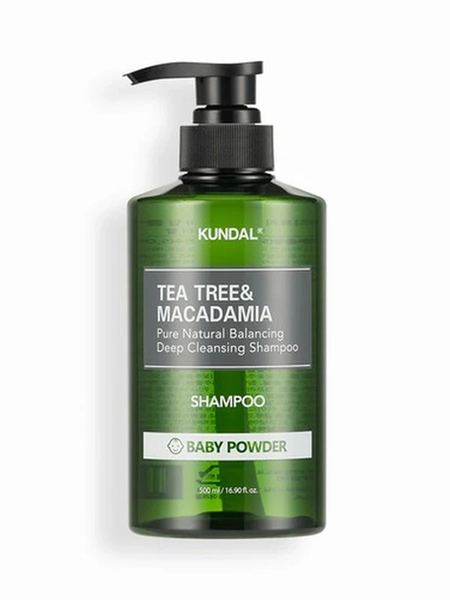 ШАМПУНЬ ДЛЯ ЖИРНОЙ КОЖИ ГОЛОВЫ TEA TREE/MACADAMIA DEEP CLEANSING SHAMPOO 500ML (KUNDAL)