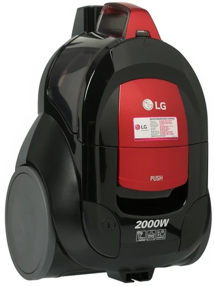 Пылесос LG VC5320NNTR, контейнерный, красный